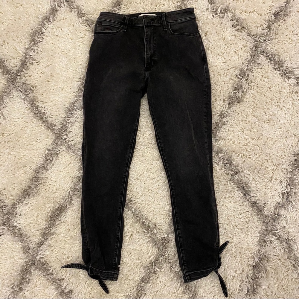 Abercrombie Skinny Jeans with Bottom Ties